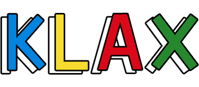 Klax logo for Sega Mega Drive